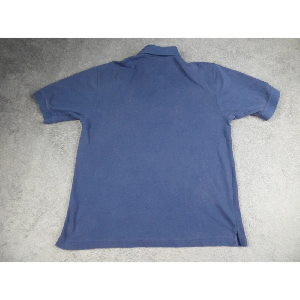 Nike Team US Soccer Polo Shirt Mens Medium Blue Fit Dry Short Sleeve USA Crest